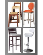 Wooden or metal kitchens or bar stools